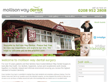 Tablet Screenshot of mollisondental.com